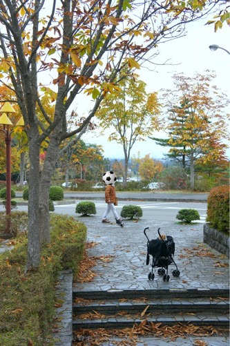 花巻広域公園の紅葉は　まだほんの一部だけ_b0112758_22293848.jpg