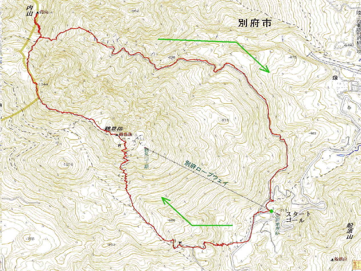 鶴見岳・内山（大分県）　1376ｍ　1275ｍ_f0212511_234827.jpg