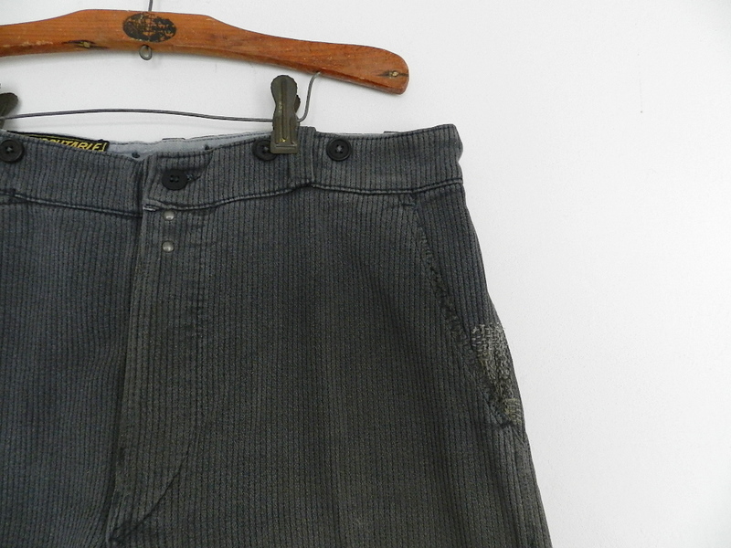 French vintage stripe&gray cotton pants 2012 oct_f0226051_13502755.jpg
