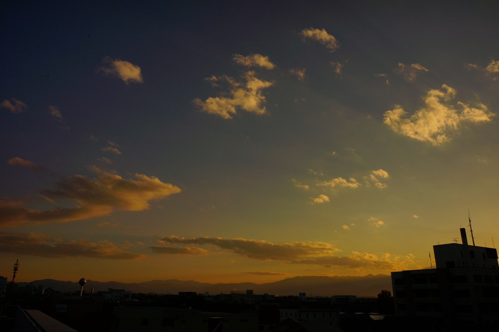 today\'s sunset １０月２５日_e0223456_21413122.jpg