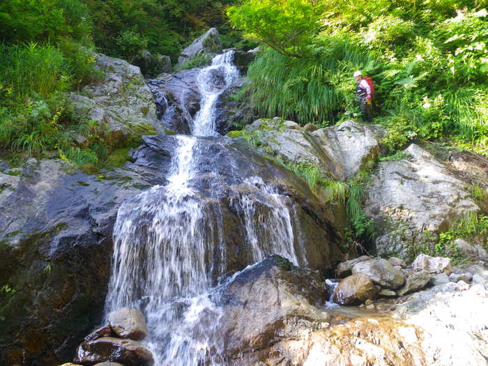 紅葉の朝日連峰祝瓶山コカクナラ沢 ～ 2012年10月22日 : ソロ