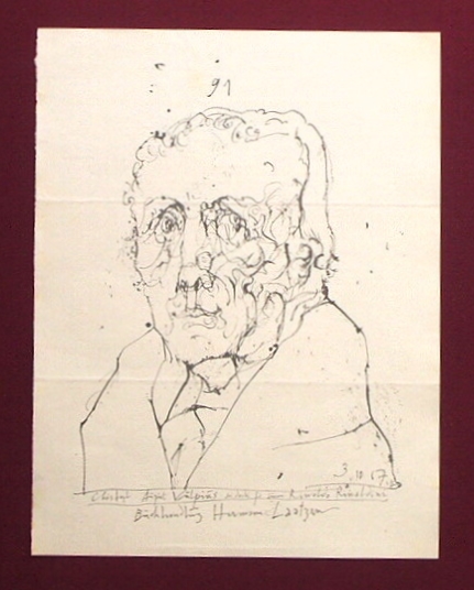 ホルスト・ヤンセンの肖像画シリーズ「Buchhandlung Hermann