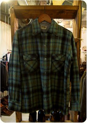 60\'s \"Montgomery Ward\" Wool Shirt_c0220830_16524496.jpg