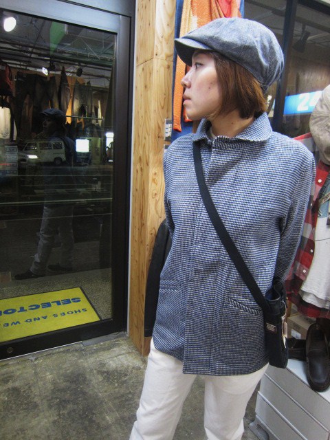 Honnete ・・・ Light Wool Melton (千鳥格子柄) JACKET 入荷♪_d0152280_0493737.jpg