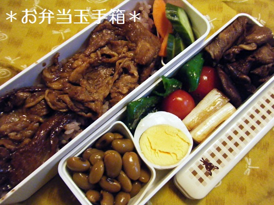 10/29　焼肉！弁当_a0105730_8213331.jpg