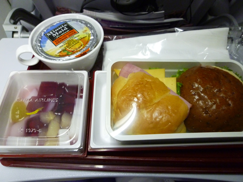 CHINA AIRLINES 成田→ホノルル便の機内食_c0152767_23334432.jpg