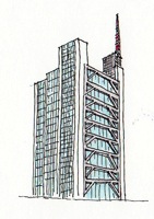 建築イラスト　-神保町-　　　画：大島健二_f0230666_1643305.jpg
