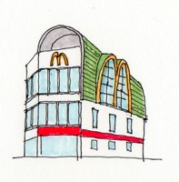 建築イラスト　-神保町-　　　画：大島健二_f0230666_1645632.jpg