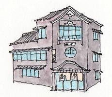建築イラスト　-神保町-　　　画：大島健二_f0230666_16511678.jpg