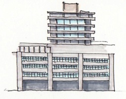建築イラスト　-横浜-　　　　画：大島健二_f0230666_10375486.jpg
