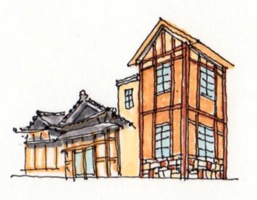 建築イラスト　-横浜-　　　　画：大島健二_f0230666_9385973.jpg