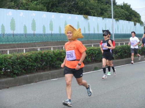 湘南国際マラソン...残念曇天で富士山は見えません。_b0137932_1146505.jpg