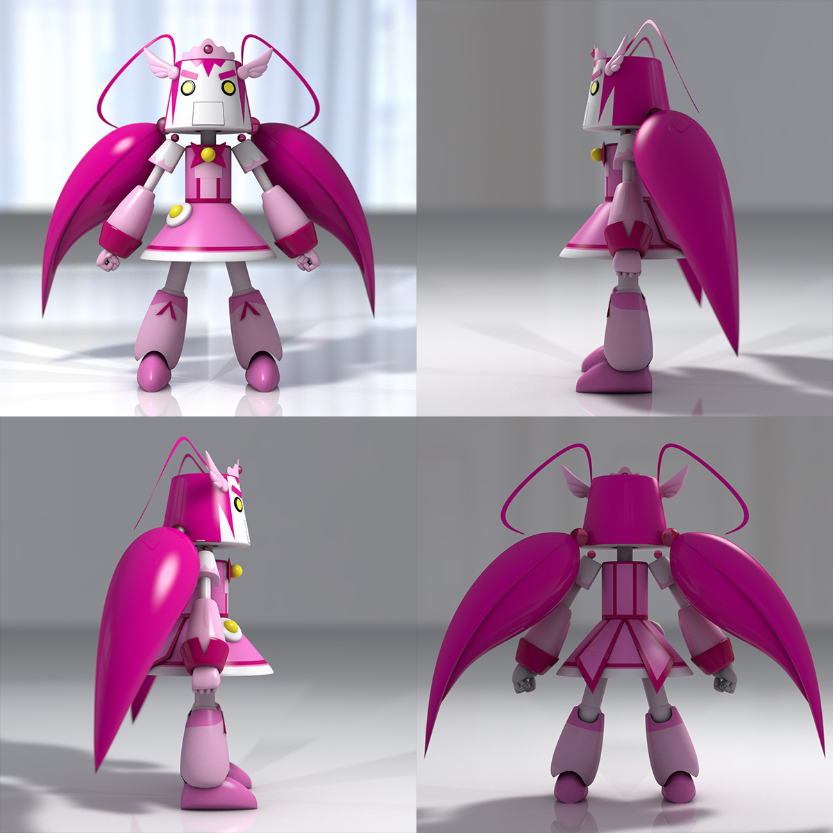 ハッピーロボ スマイルプリキュア35話より Cp Ex ゴシック 羽根 天使 悪魔 妖精 球体関節人形のコスプレ加工画像