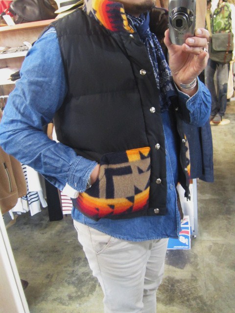 Crescent Down Works ・・・ Down VEST!今秋冬も良い別注モノが出来ました~★_d0152280_1255954.jpg