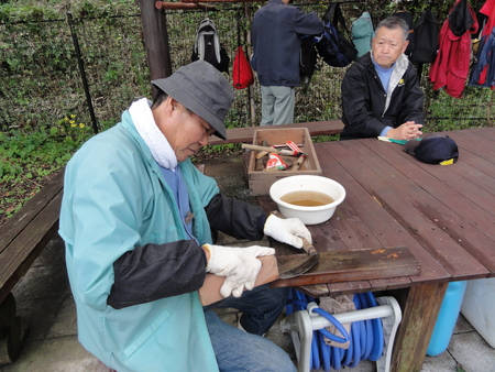 淡輪の山奥のヒノキ伐採　＆　流木ゲット_c0108460_17482994.jpg