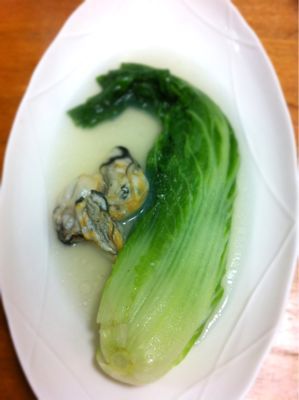 白菜と牡蠣のスープ煮_d0122797_10113098.jpg