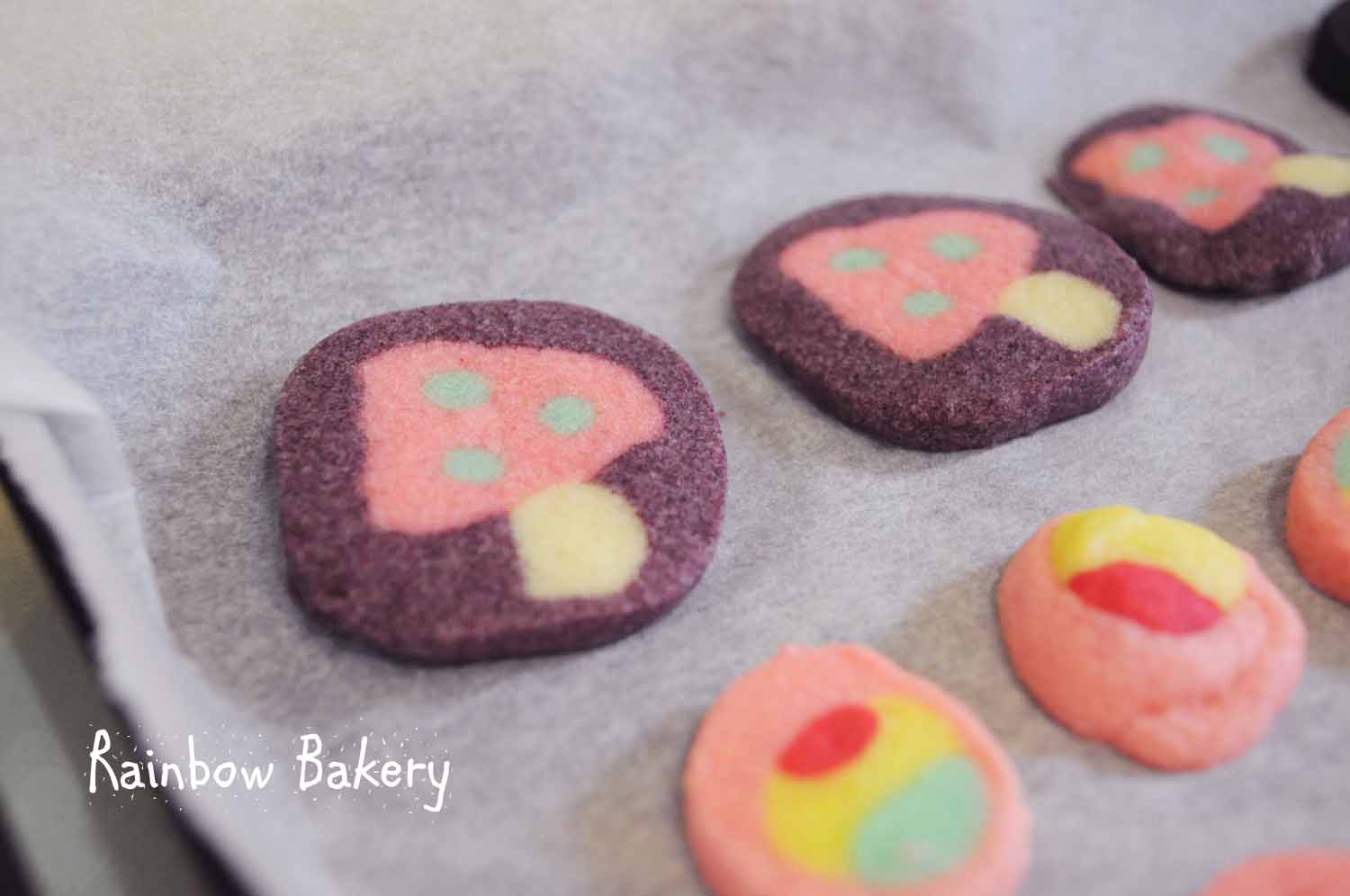 アイスボックスクッキーとケーキポップ Rainbow Bakery アイスボックスクッキーとケーキポップ Rainbow Bakery