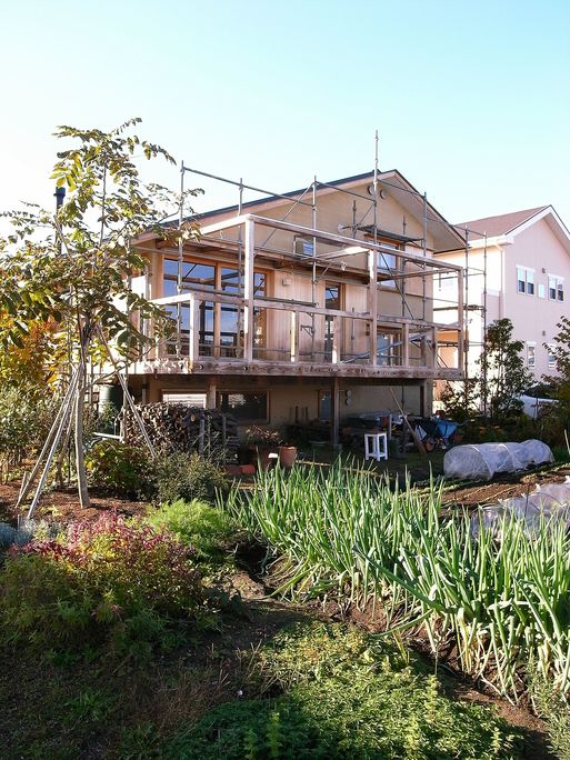 Nさんのいえ(2008) 外部木部メンテナンス塗装工事中 2012/11/8_a0039934_1745401.jpg