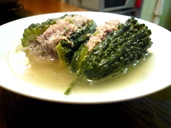 ベトナム ゴーヤーひき肉詰めスープのレシピ Canh Khổ Qua Dồn Thịt 美味しい世界旅行