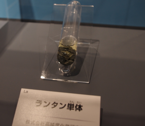 ランタノイド原子番号57~71までの元素鉱物の標本 ランタノイド原子番号57~71までの元素鉱物の標本