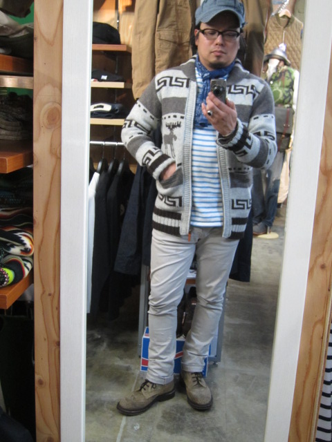 FRANKLIN MARSHALL & NUDIE JEANS カウチンKNIT JACKET!!_d0152280_315127.jpg