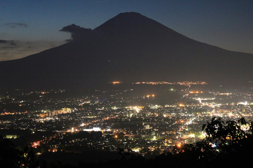 富士山と御殿場夜景 北相旅団 Zzr1100ツーリング記録