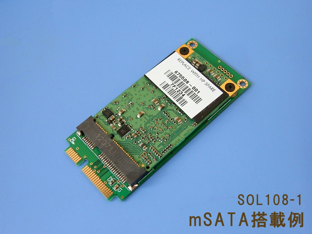 Mini PCI Expres - mSATA Converter基板(SOL108-1) : soltec 工房