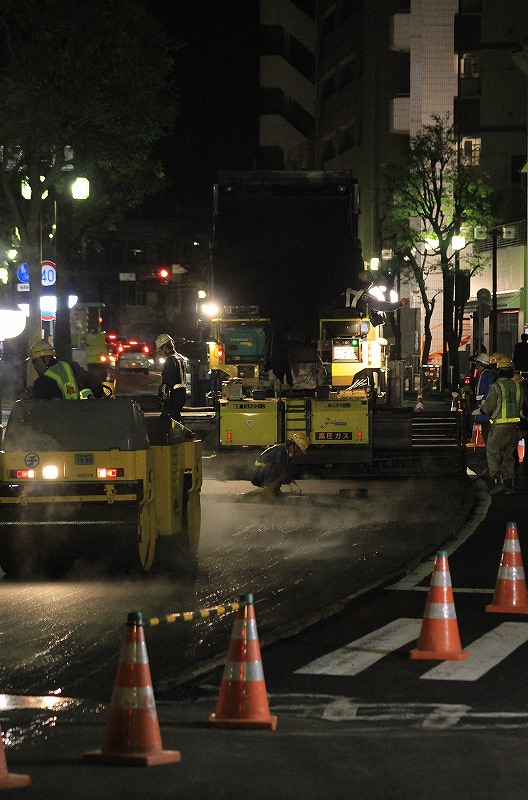 夜間道路工事風景シリーズ そば屋のオヤジがやってみる Part2 夜間道路工事風景シリーズ そば屋のオヤジがやってみる Part2