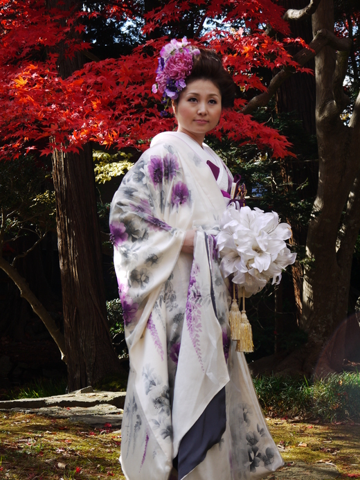 紅葉の素晴らしい南昌荘庭園で・・・美しい花嫁_a0123133_19122317.jpg