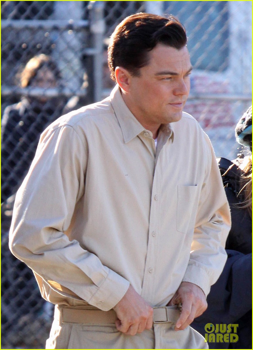 手錠をかけられたシーンの撮影 Leonardo Dicaprio 手錠をかけられたシーンの撮影 Leonardo Dicaprio