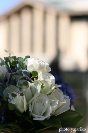 秋色紫陽花のブーケ メールのお返事について_b0113510_23402229.jpg