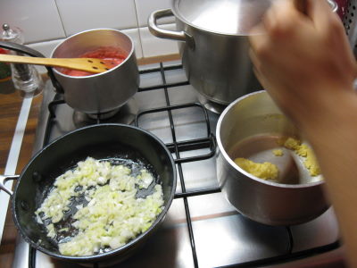 料理教室　Quenelles et Tarte aux pralines_a0258519_2210586.jpg