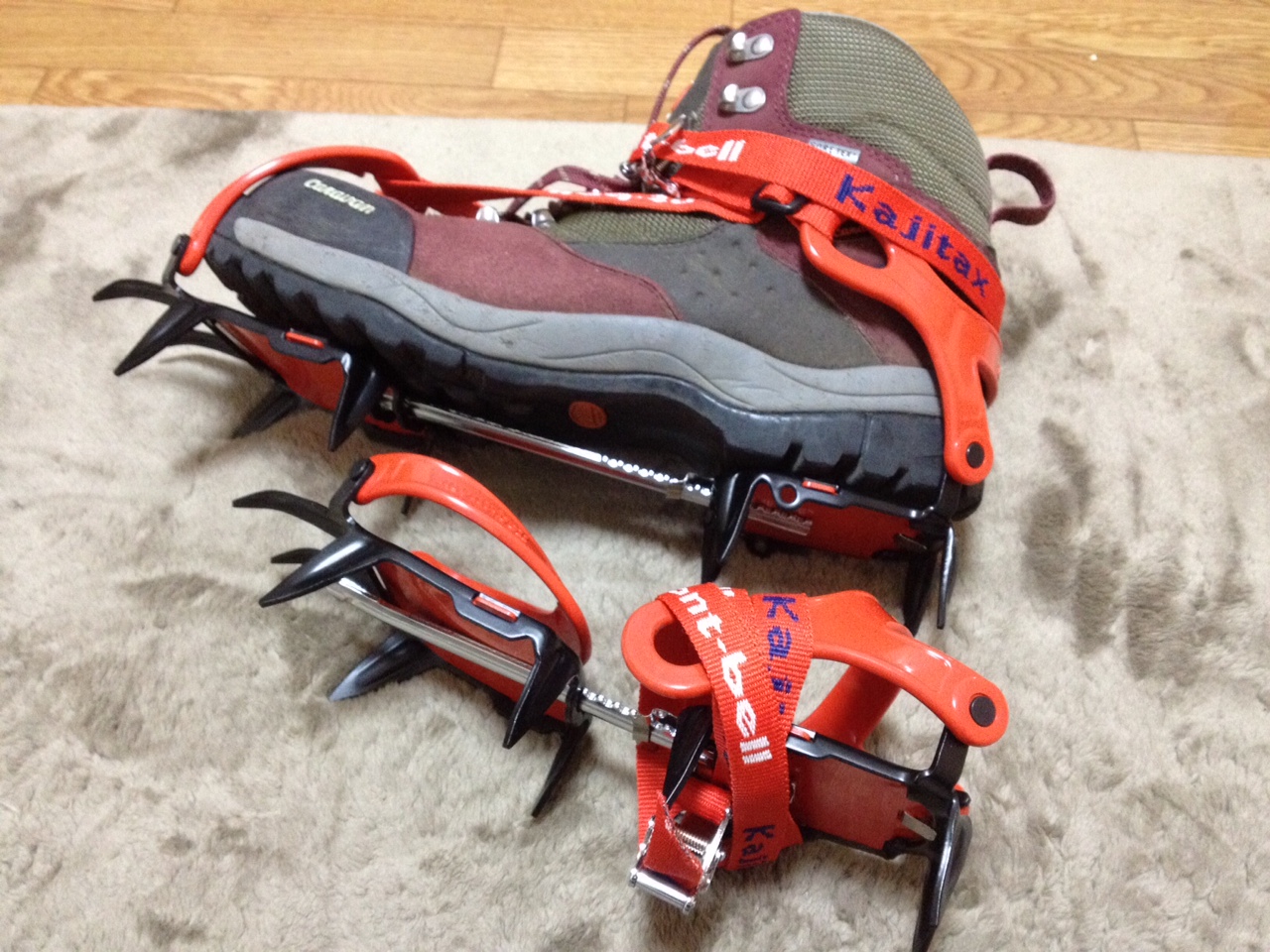 カジタックス 10本爪アイゼン まったり山歩き