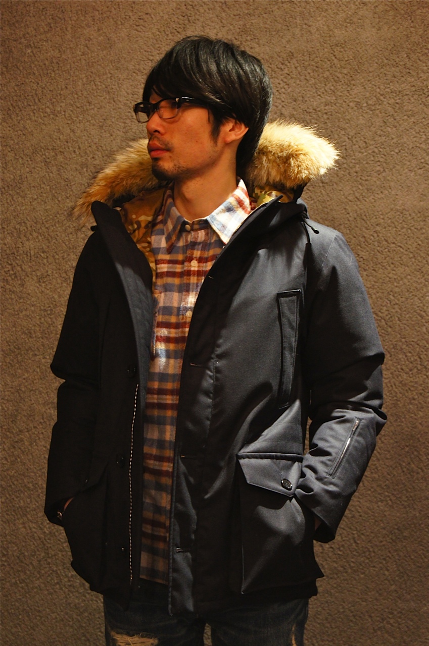 \"SOPHNET\" 2 LAYER WOOL FUR DOWN BLOUSON!! _c0079892_21293729.jpg