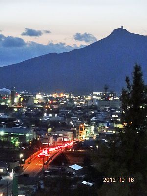 江鷹会の東北旅行　⑤ むつグランドホテル (1) 夕べの眺め　(小宮山)_b0012636_20275936.jpg