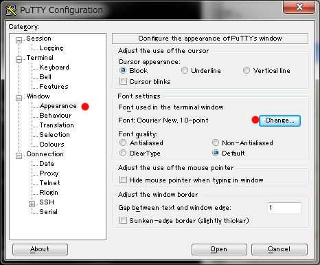 Putty を SUSE Linux で使う場合のちょっとした変更点_a0056607_1541143.jpg
