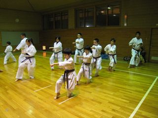 土曜は空手 元気に稽古、体験!_c0118332_2325012.jpg