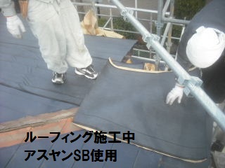 屋根と法面モルタル充填作業_f0031037_18552373.jpg