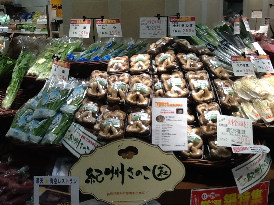 京阪百貨店 守口店 試食販売 紀州きのこ園日記