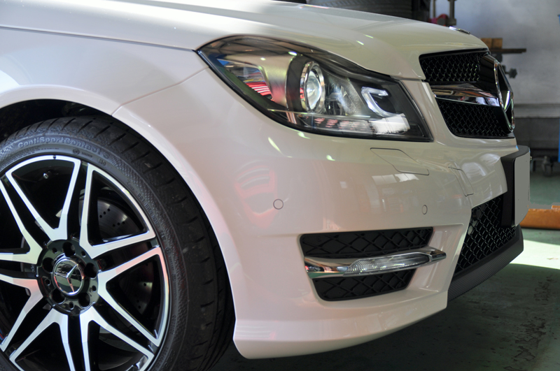 W204 メルセデスベンツ 4本出しマフラー オールステン C180 C200 ZEES