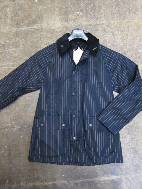 Barbour Slim Fit 限定BEDAIL JACKET (PIN STRIPE 仕様) 最高やね♪_d0152280_21163831.jpg