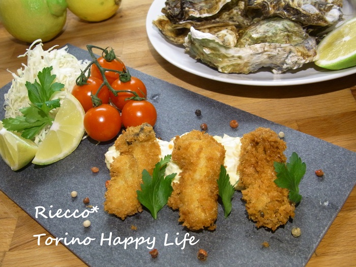 カキフライ♪ & レモン鍋☆ トリノで生魚がオススメのレストラン L\'Ancora_b0246303_23213748.jpg
