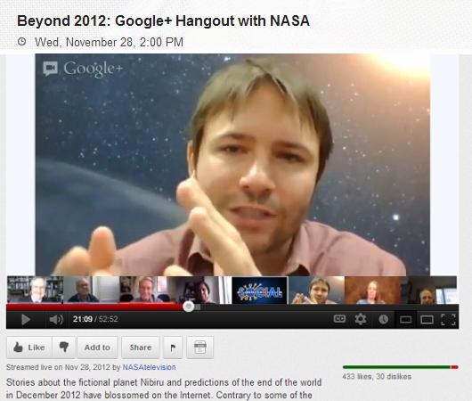 NASAがGoogle+ Hangoutで「世界は終わりませんよ」広報 _b0007805_14272160.jpg