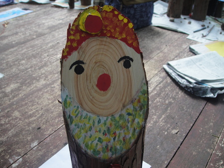 H24年「丸太を切ってサンタを作ろう」 in せんなん里海公園_c0108460_23421857.jpg