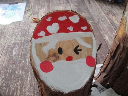 H24年「丸太を切ってサンタを作ろう」 in せんなん里海公園_c0108460_23472019.jpg