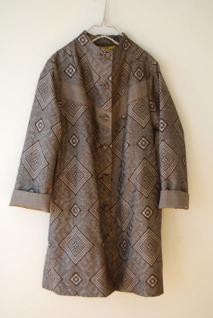 着物リメイク・泥大島のコート : harico couture