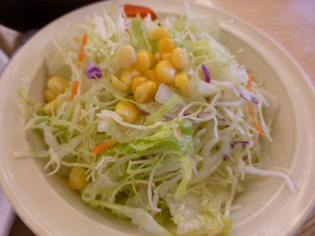 松屋のチキントマトガーリック定食 伊丹店_c0118393_11502537.jpg