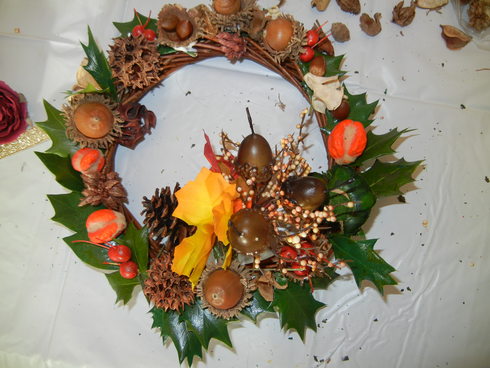’12,12,3(月)可愛いクリスマスリース作ったYO!_f0060461_2027070.jpg