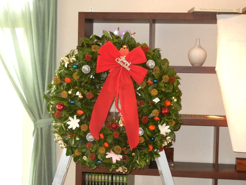 ’12,12,3(月)可愛いクリスマスリース作ったYO!_f0060461_20275816.jpg