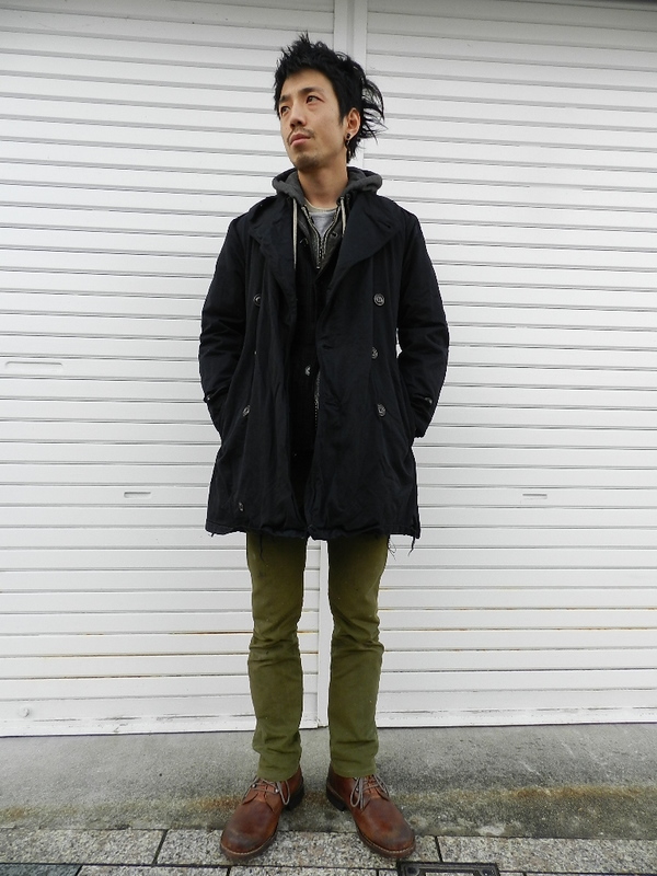 U.S. army cotton trench coat squat version snaps_f0226051_21285932.jpg